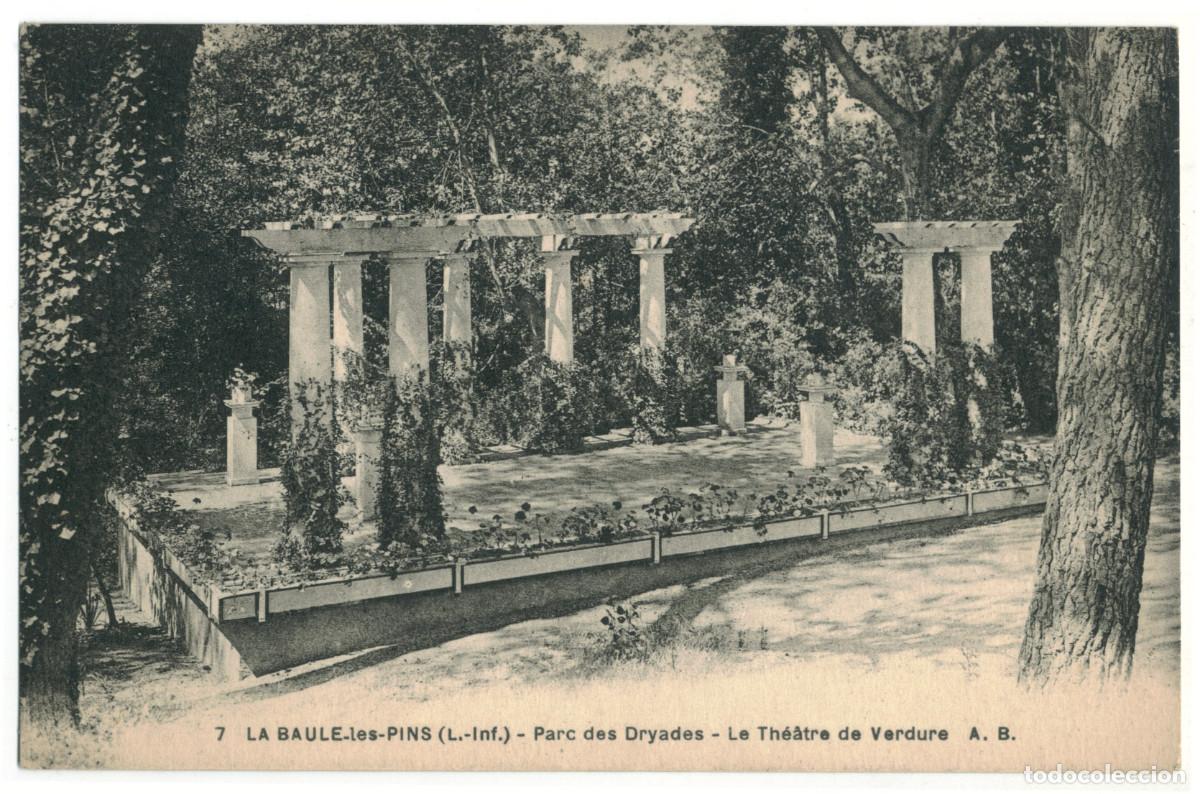 Postales: LA BAULE-les-PINS_Parc des Dryades et Th&eacute;&acirc;tre de Verdure_A. Bruel 7 / Teatros Francia