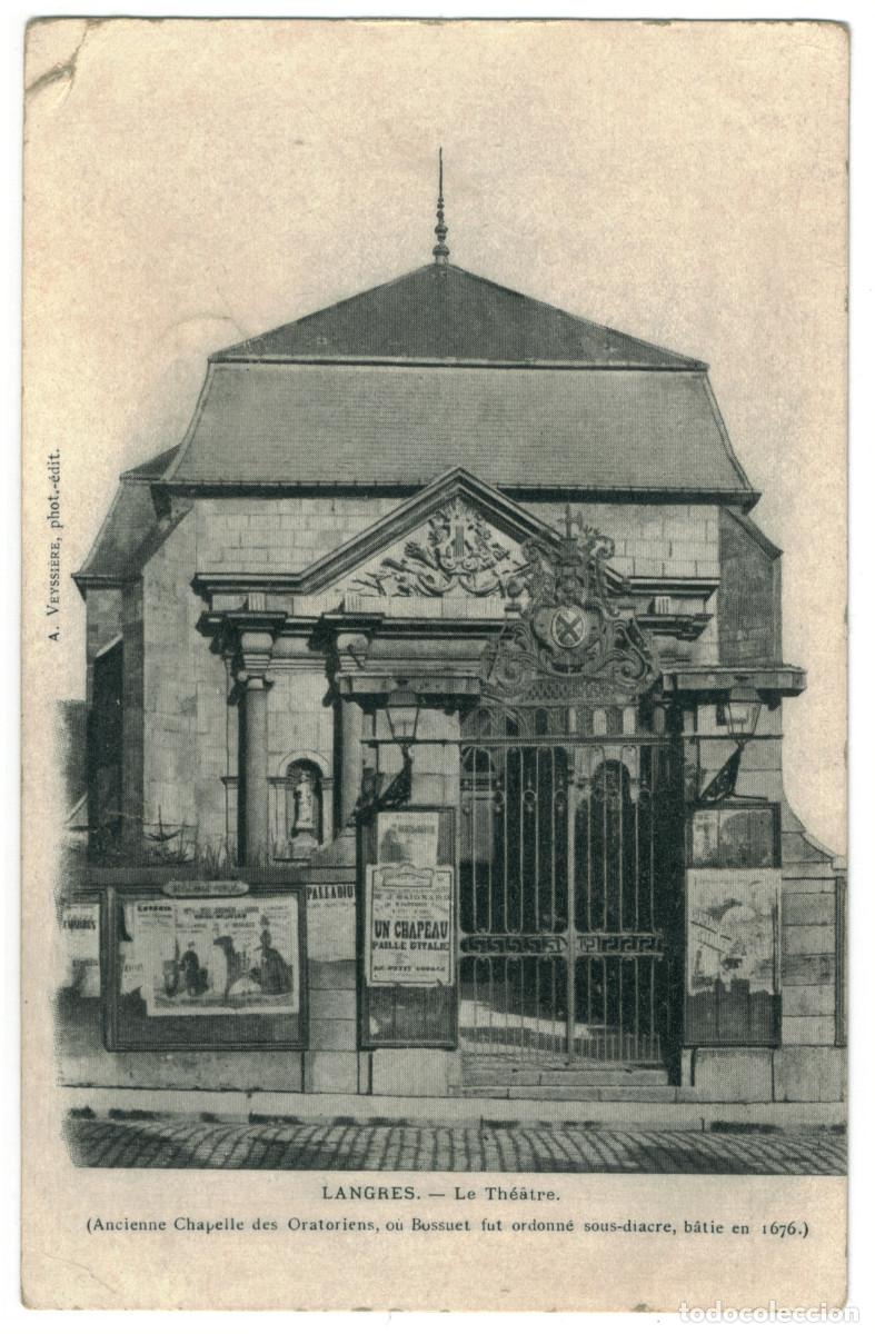 Postales: LANGRES_Th&eacute;&acirc;tre_A. Veyssiere / Teatros Francia