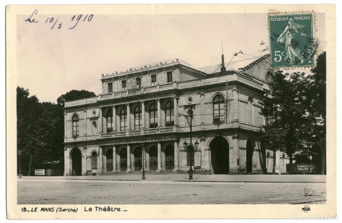 Postales: LE MANS_Th&eacute;&acirc;tre_Rose 13 / Teatros Francia