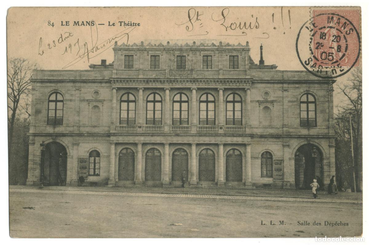 Postales: LE MANS_Th&eacute;&acirc;tre_L.L.M. 84 / Teatros Francia