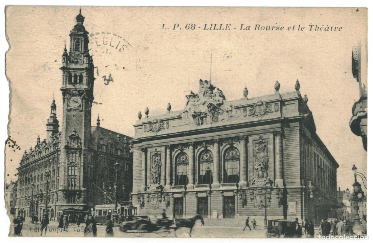 Postales: LILLE_Th&eacute;&acirc;tre_L.P. 68 / Teatros Francia
