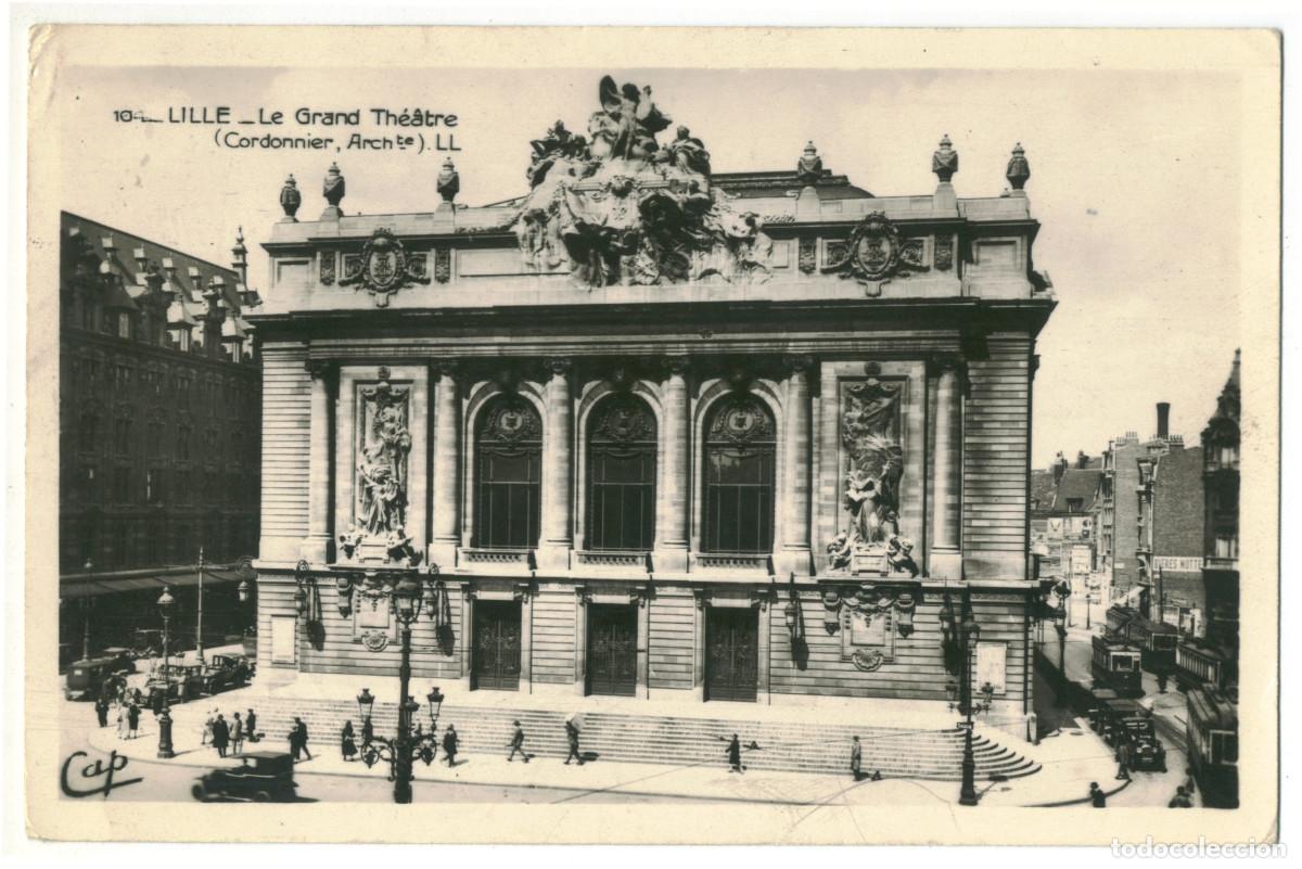 Postales: LILLE_Th&eacute;&acirc;tre_C.AP. 104 / Teatros Francia