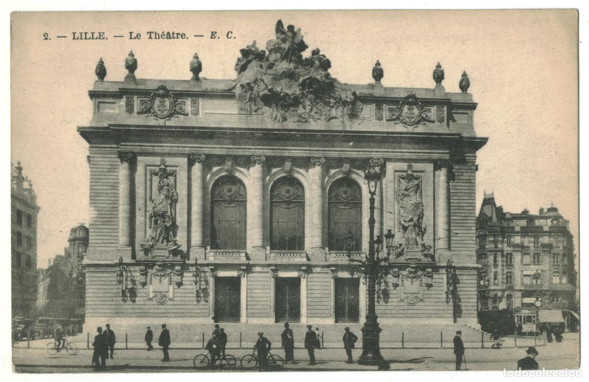 Postales: LILLE_Th&eacute;&acirc;tre_E. Cailteux 2 / Teatros Francia