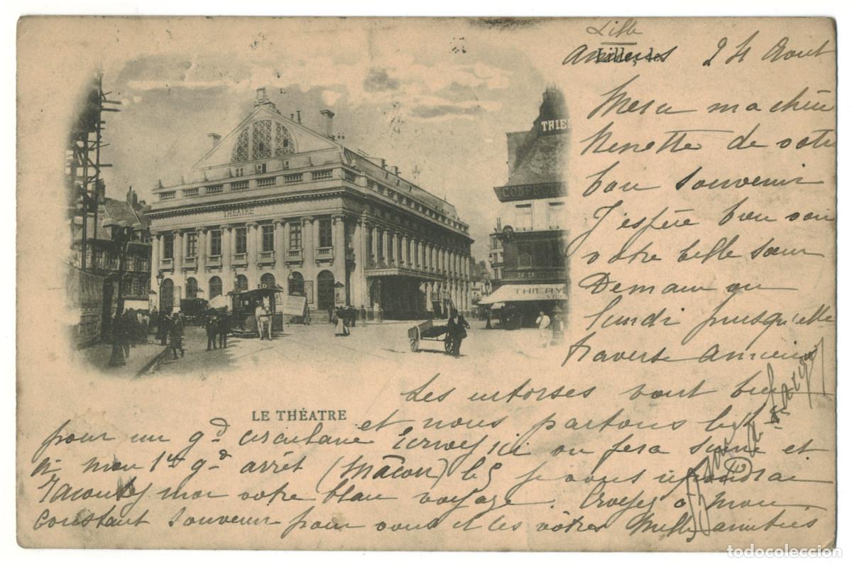 Postales: LILLE_Th&eacute;&acirc;tre / Teatros Francia