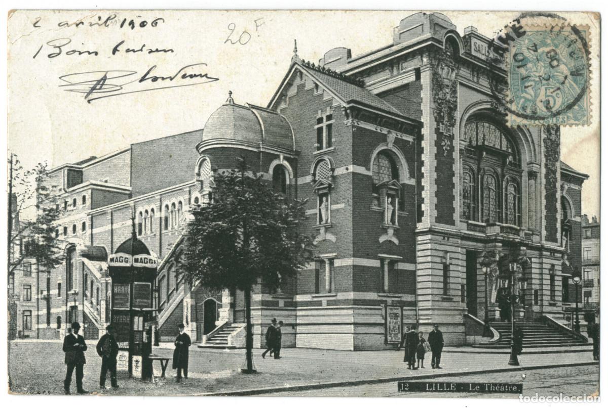 Postales: LILLE_Th&eacute;&acirc;tre_L.V. et Aqua 12 / Teatros Francia