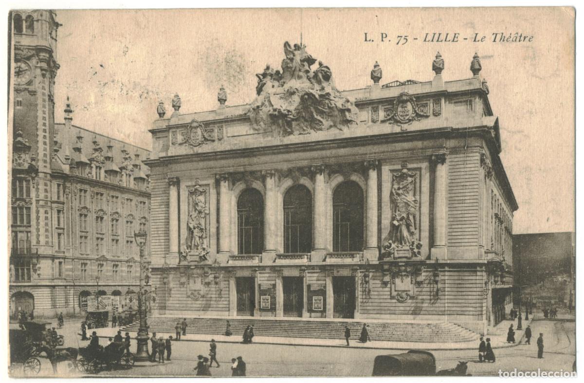 Postales: LILLE_Th&eacute;&acirc;tre_Lucien Pollet 75 / Teatros Francia