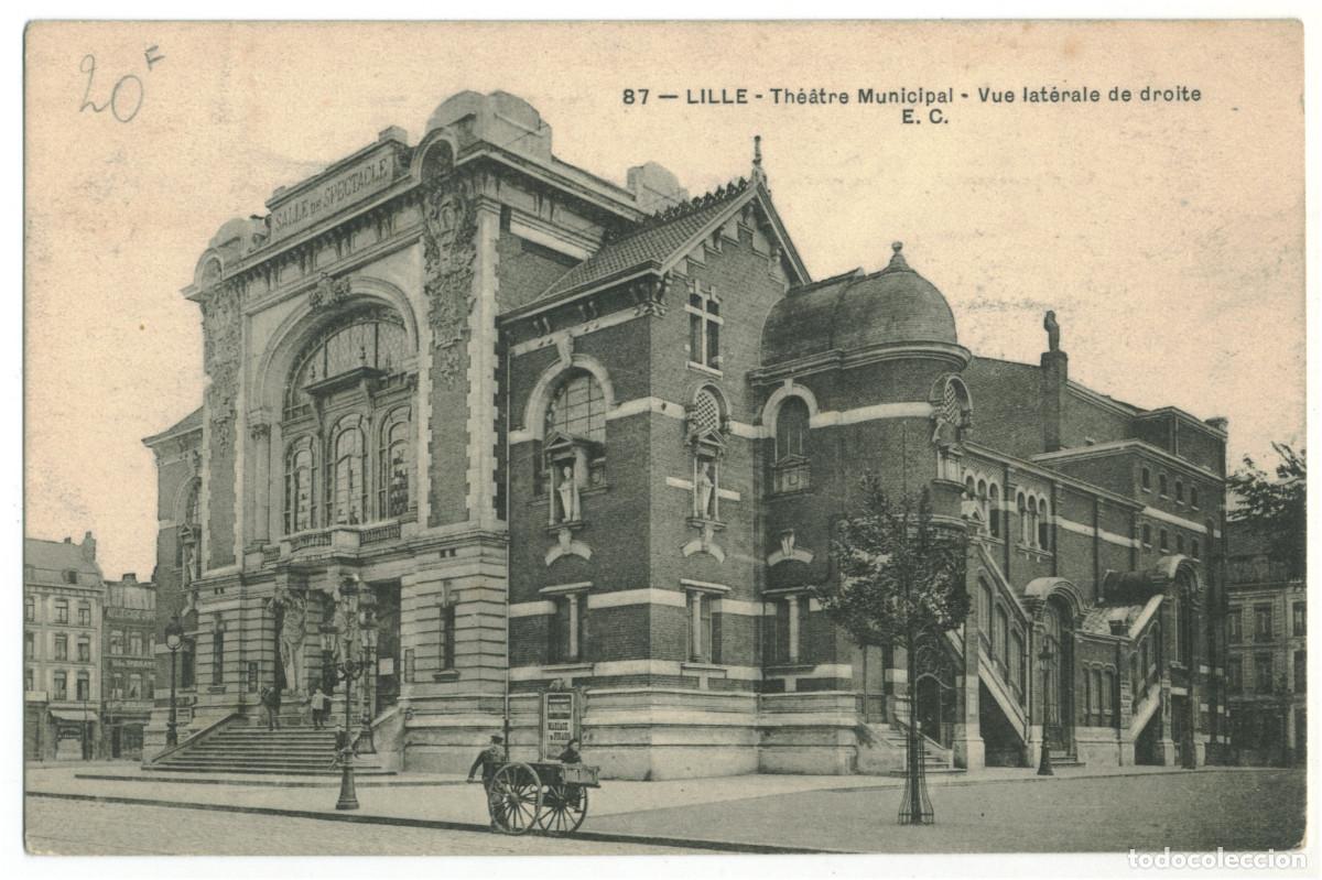 Postales: LILLE_Nouveau Th&eacute;&acirc;tre_E.C. 87 / Teatros Francia