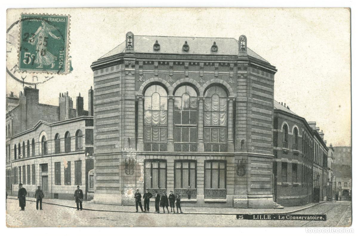 Postales: LILLE_Conservatoire_Aqua 25 / Teatros Francia