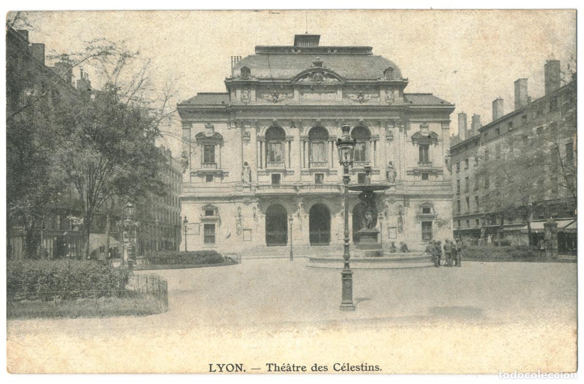 Postales: LYON_Th&eacute;&acirc;tre des C&eacute;lestins_Chocolat Salavin / Teatros Francia