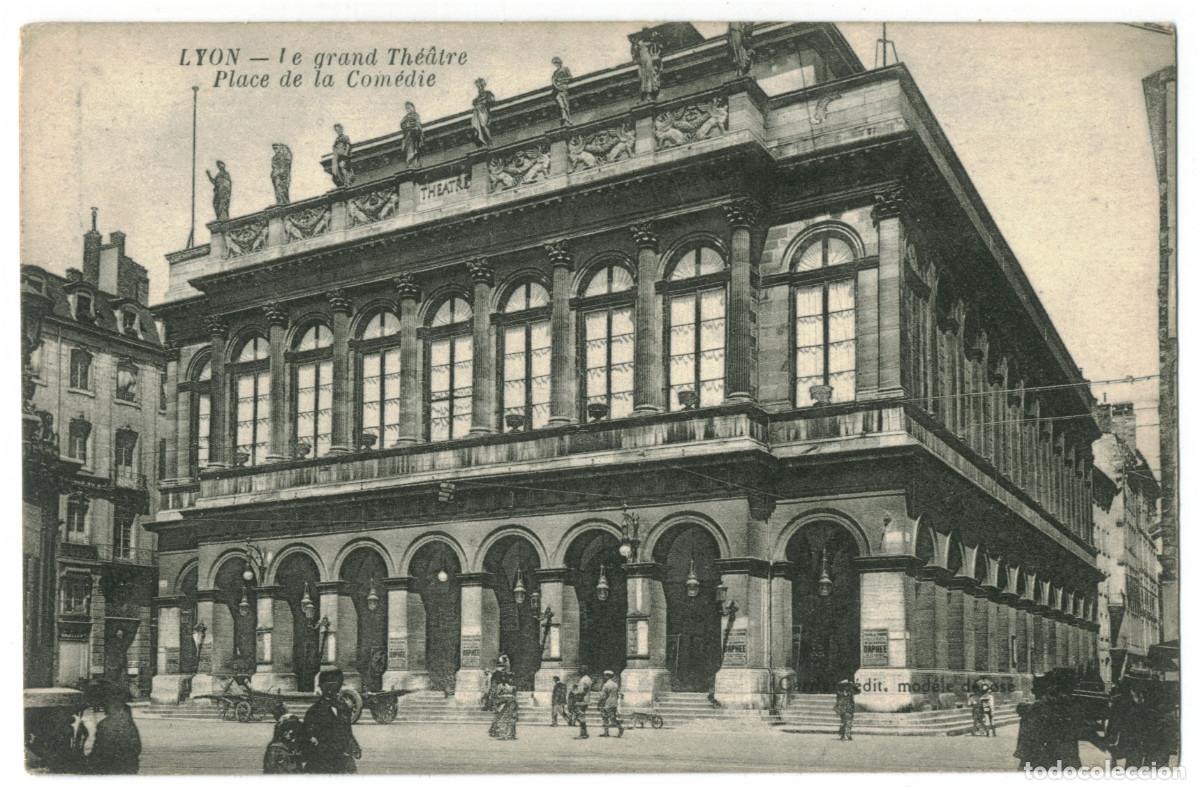Postales: LYON_Grand Th&eacute;&acirc;tre_Carriet / Teatros Francia