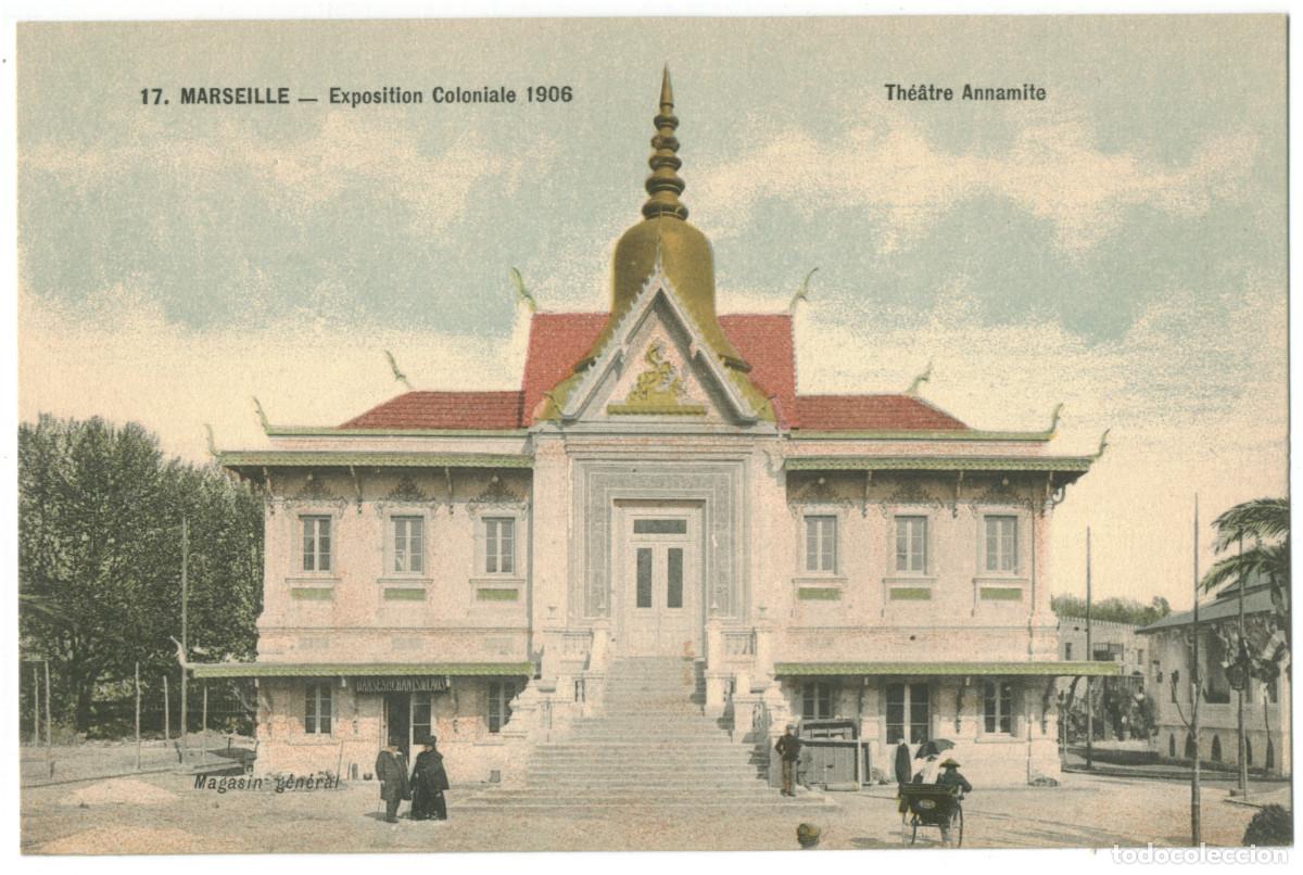 Postales: MARSEILLE_Th&eacute;&acirc;tre Annamite_Magasin g&eacute;n&eacute;ral 17 / Teatros Francia
