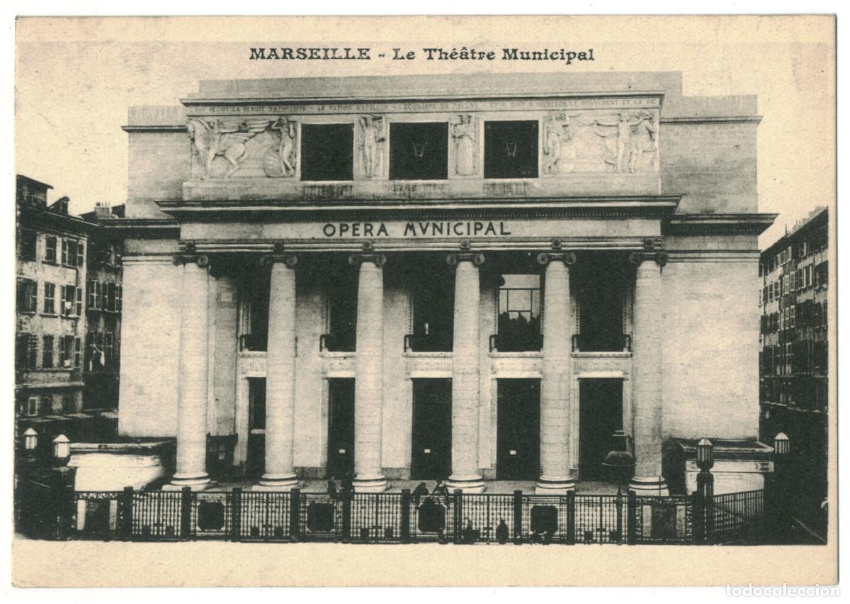 Postales: MARSEILLE_Th&eacute;&acirc;tre Municipal / Teatros Francia