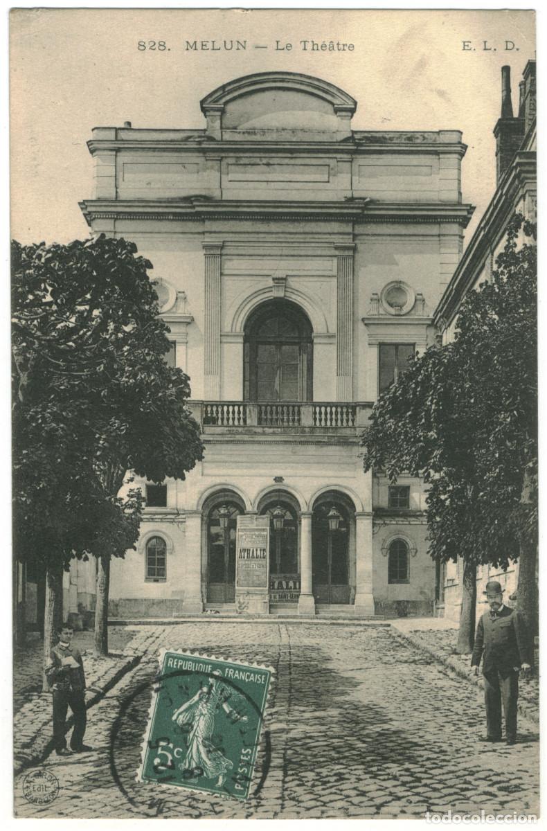 Postales: MELUN_Th&eacute;&acirc;tre_E.L.D. 828 / Teatros Francia