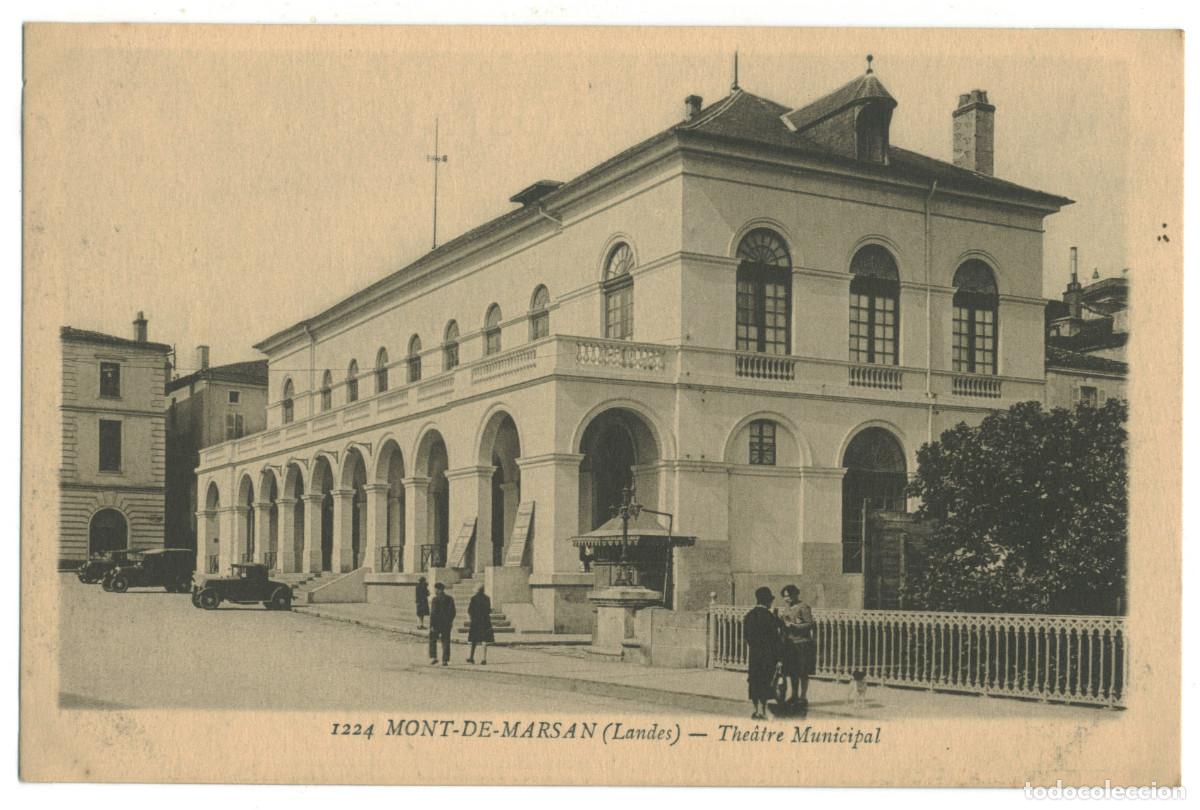 Postales: MONT-de-MARSAN_Th&eacute;&acirc;tre Municipal_Gautreau 1224 / Teatros Francia