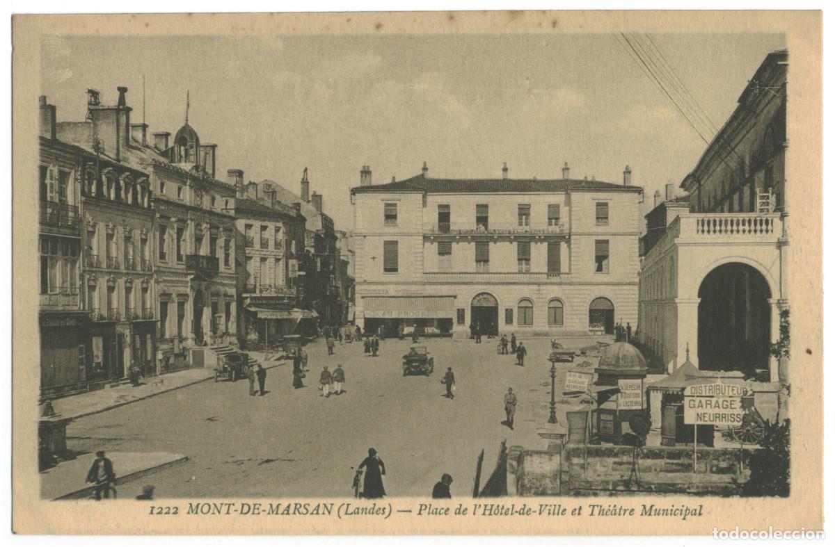 Postales: MONT-de-MARSAN_Th&eacute;&acirc;tre Municipal_Gautreau 1222 / Teatros Francia