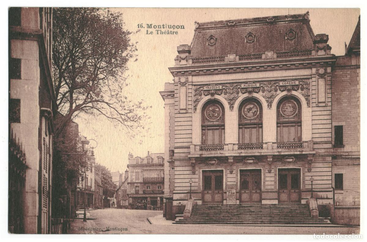 Postales: MONTLU&Ccedil;ON_Th&eacute;&acirc;tre_Blondel et H. Basuyau 16 / Teatros Francia