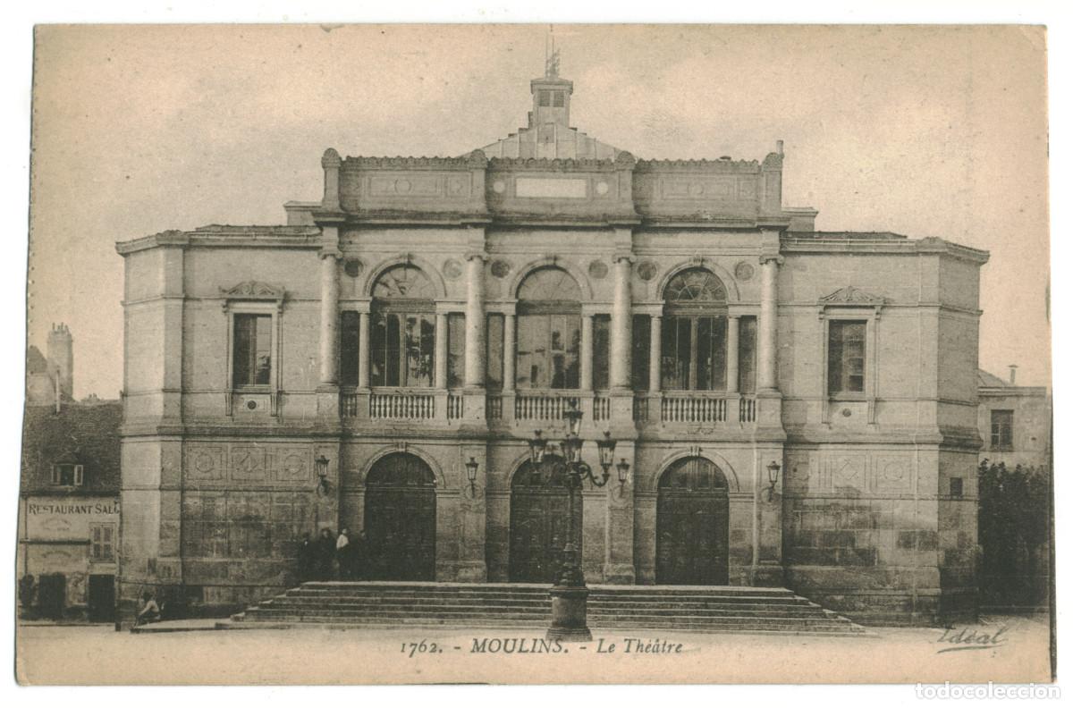 Postales: MOULINS_Th&eacute;&acirc;tre_Beguin 1762 / Teatros Francia