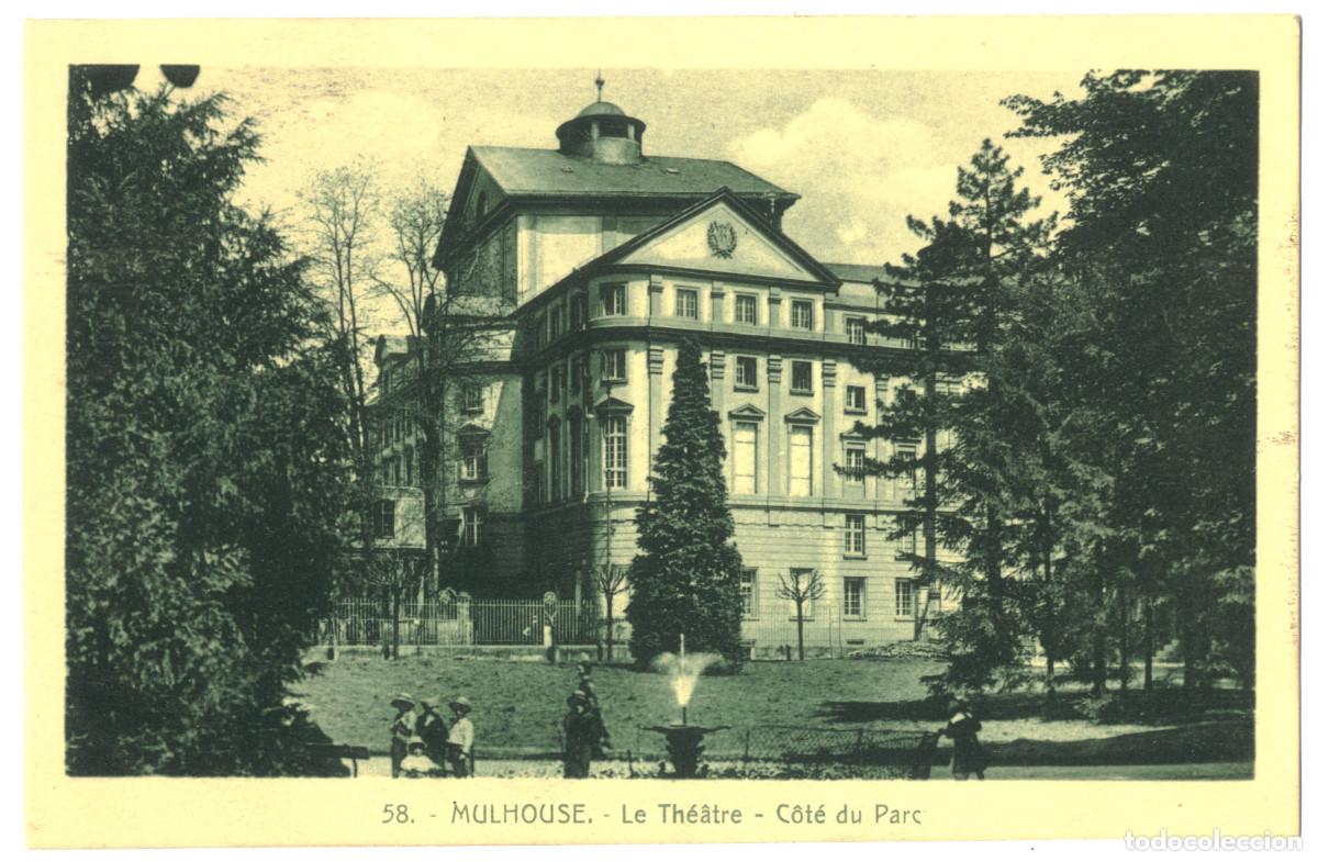 Postales: MULHOUSE_Th&eacute;&acirc;tre_Ch. Bergeret et La Cigogne 58 / Teatros Francia