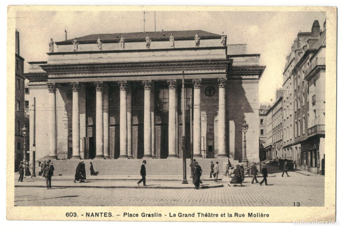 Postales: NANTES_Grand Th&eacute;&acirc;tre_F. Chapeau 603 / Teatros Francia