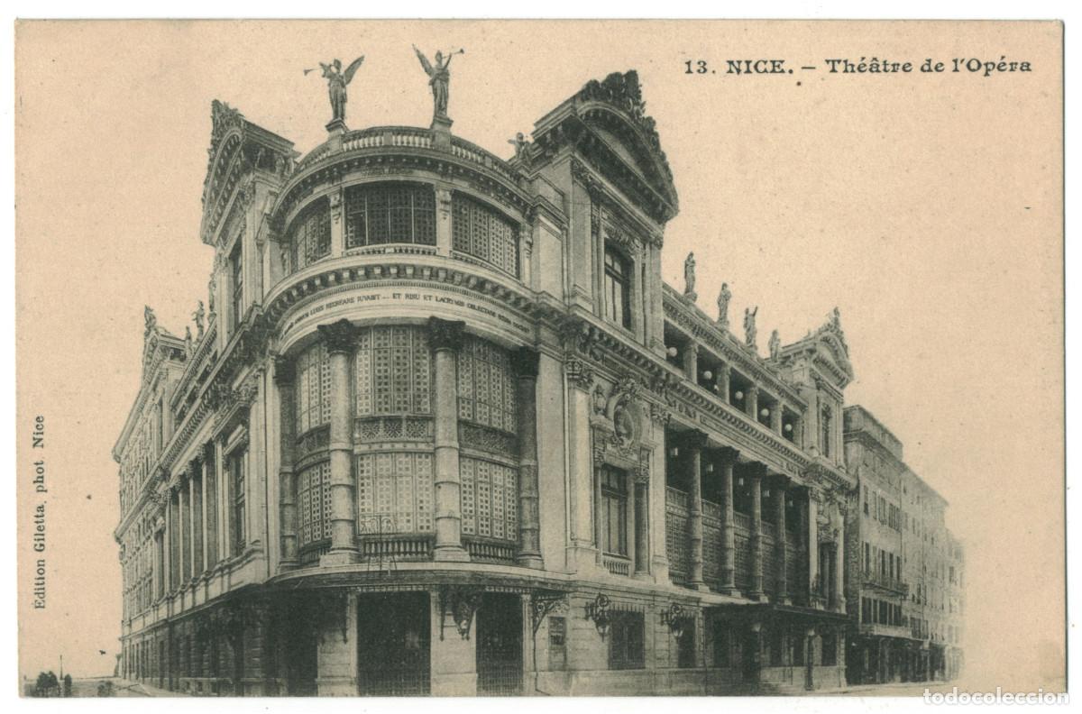 Postales: NICE_Th&eacute;&acirc;tre de l'Op&eacute;ra_Giletta 13 / Teatros Francia