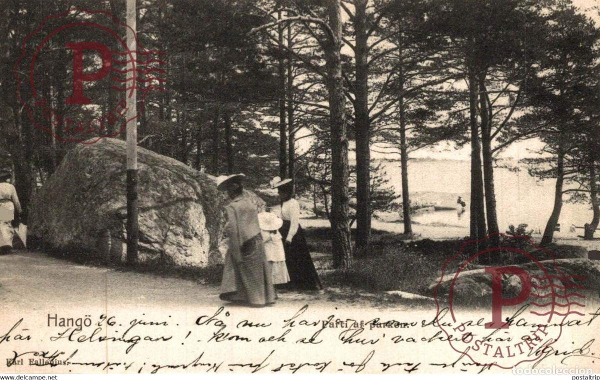Postales: HANGO PARTI AF PARKEN FINLANDE FINLANDIA FINLAND