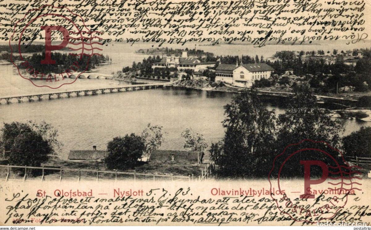 Postales: ST OLOFSBAD NYSLOTT OLAVINKYLPYLAILOS SAVONLINNA FINLANDE FINLANDIA FINLAND