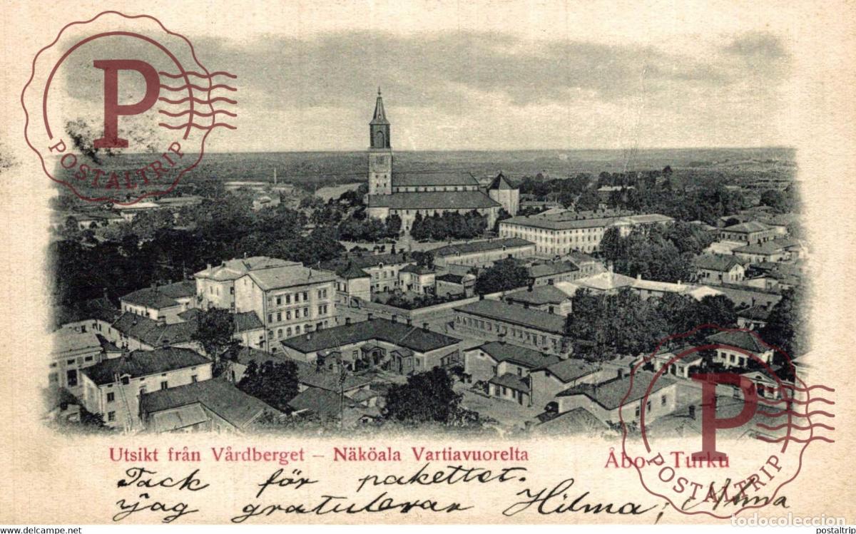 Postales: ABO TURKU UTSIKT FRAN VARDBERGET NAKOALA VARTIAVUORELTA FINLANDE FINLANDIA FINLAND