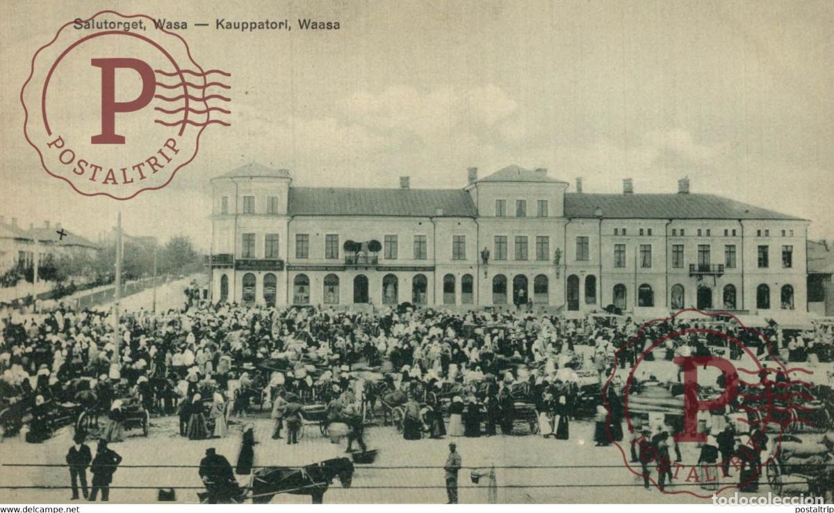 Postales: SALUTORGET WASA KAUPPATORI WAASA FINLANDE FINLANDIA FINLAND
