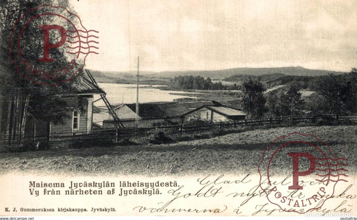 Postales: MAISEMA JYVASKYLAN LAHEISYYDESTA VY FRAN NARHETEN AF JYVASKYLA FINLANDE FINLANDIA FINLAND