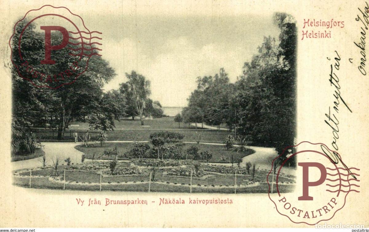 Postales: HELSINGFORS HELSINKI VY FRAN BRUNNSPARKEN NAKOALA KAIVOPUISTOSIA FINLANDE FINLANDIA FINLAND