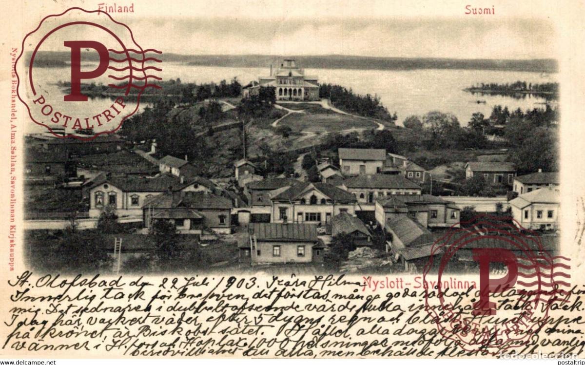 Postais: FINLAND SUOMI NYSLOTT SAVONLINNA FINLANDE FINLANDIA FINLAND SUOMI
