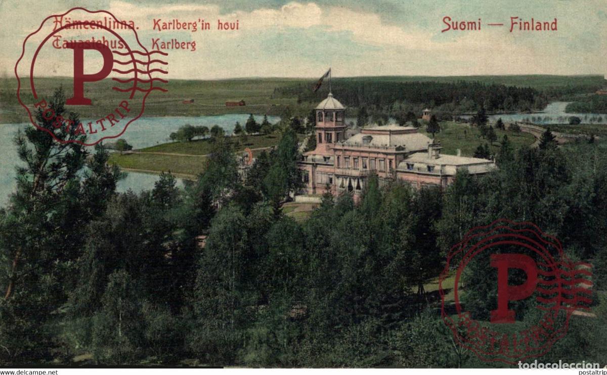 Postales: H&auml;meenlinna Tavastehus Finnland, Karlberg FINLANDE FINLANDIA FINLAND SUOMI