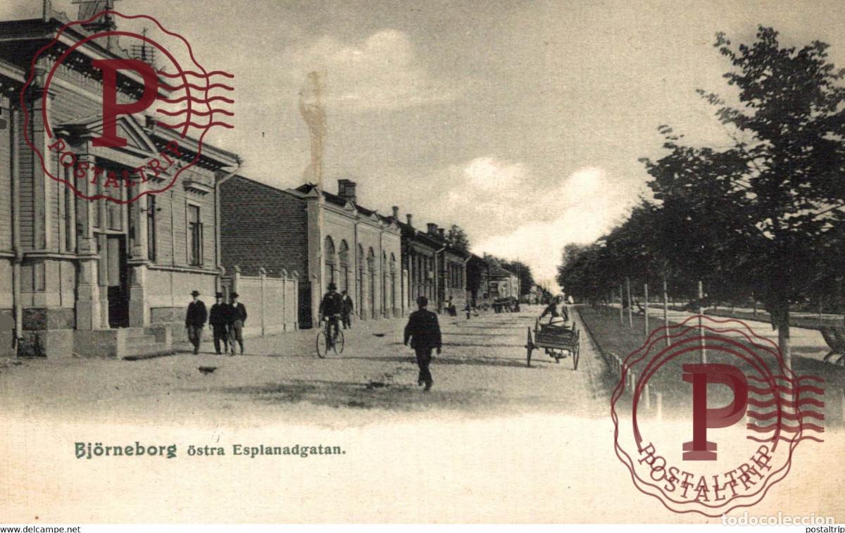 Cartes Postales: BJORNEBORG OSTRA ESPLANADGATAN FINLANDE FINLANDIA FINLAND SUOMI