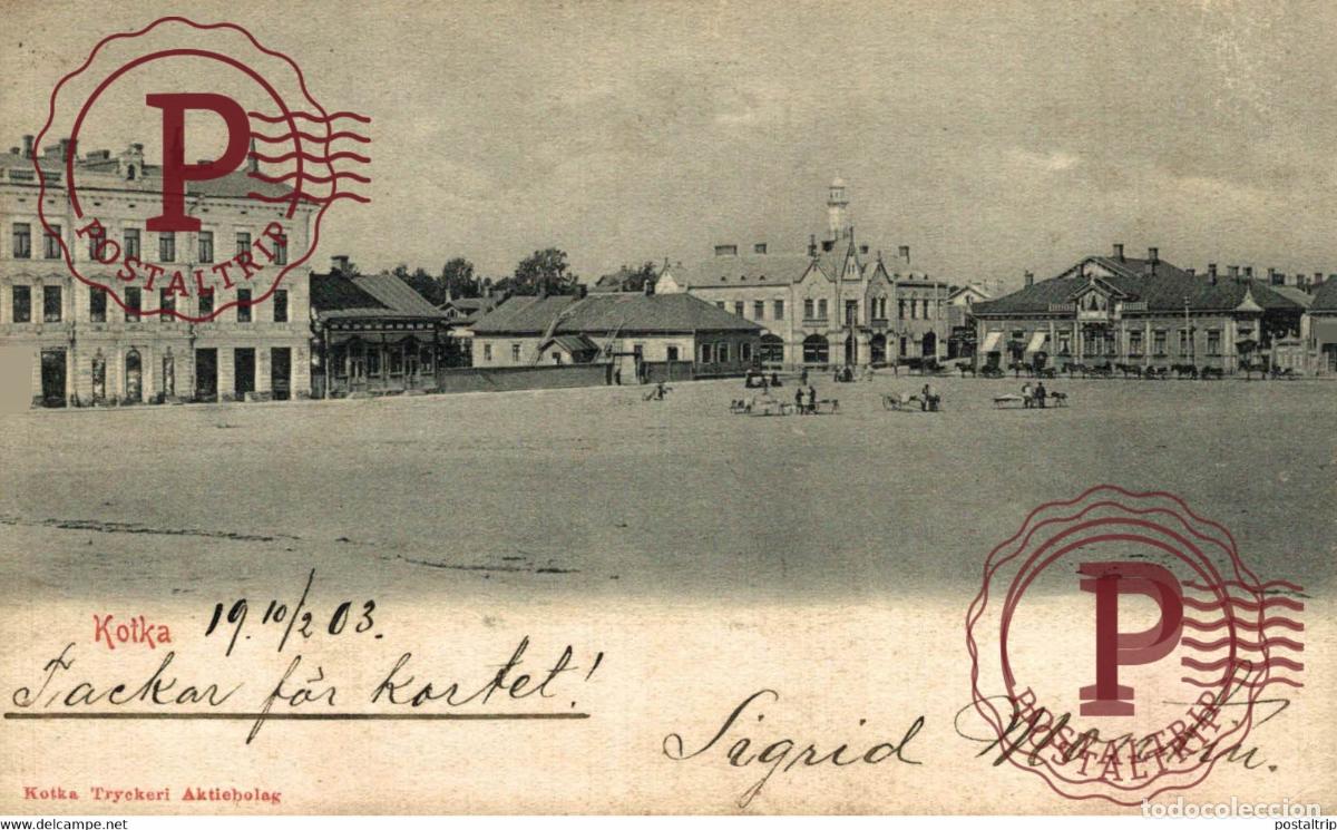 Postales: KOTKA 1903 FINLANDE FINLANDIA FINLAND SUOMI