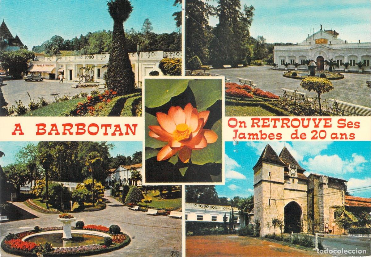 Postales: Postal Multi-vista de Barbotan-les-Thermes, Gers, Francia