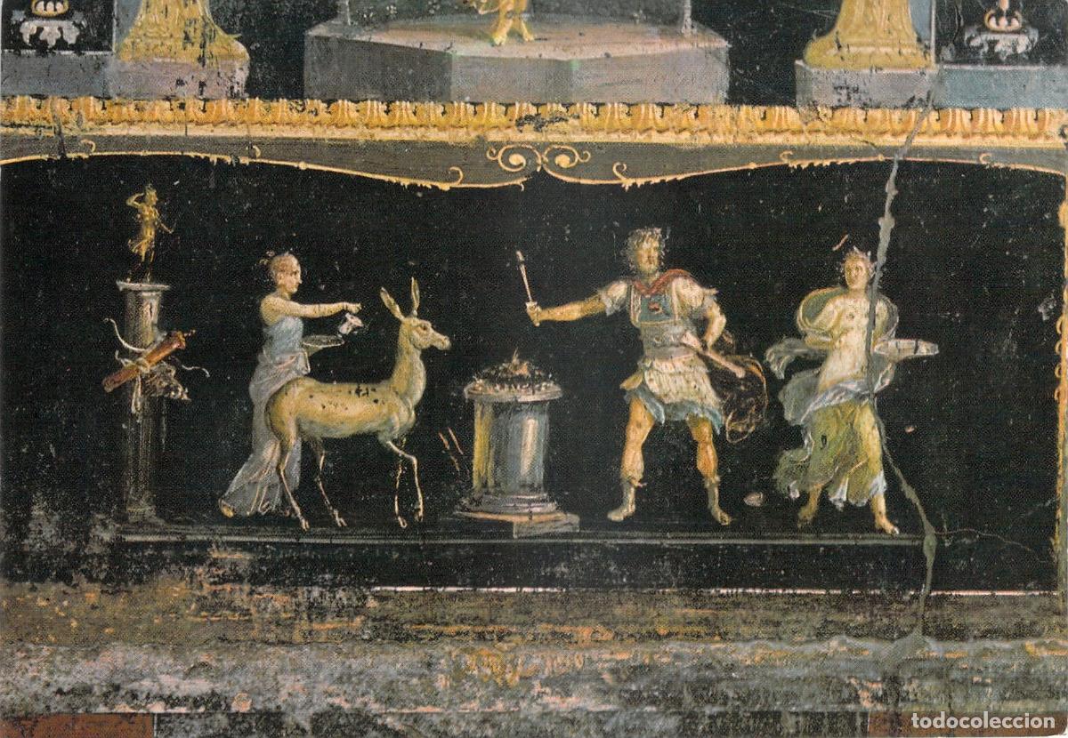 Postales: Postal de Pompeya: Friso Decorativo en la Casa de los Vettii, Italia