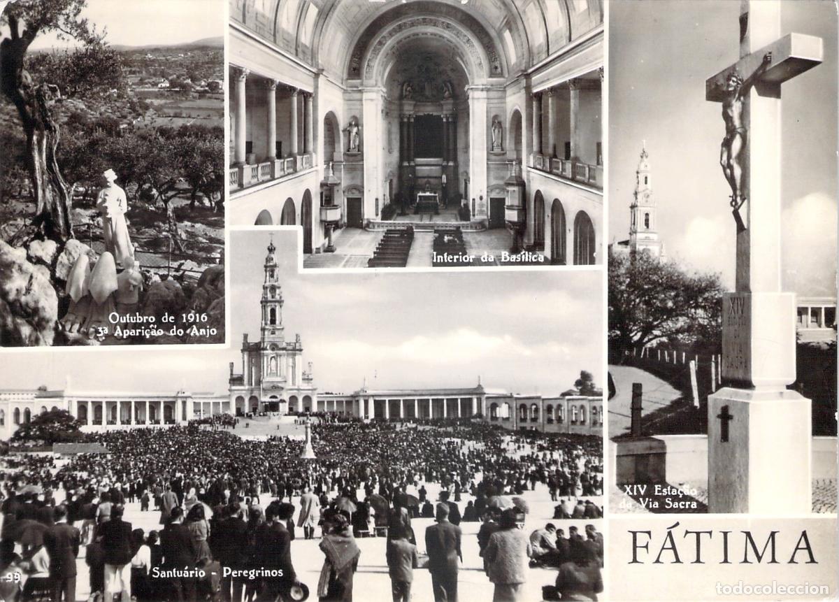 Postales: Postal Multivistas del Santuario de F&aacute;tima, Portugal