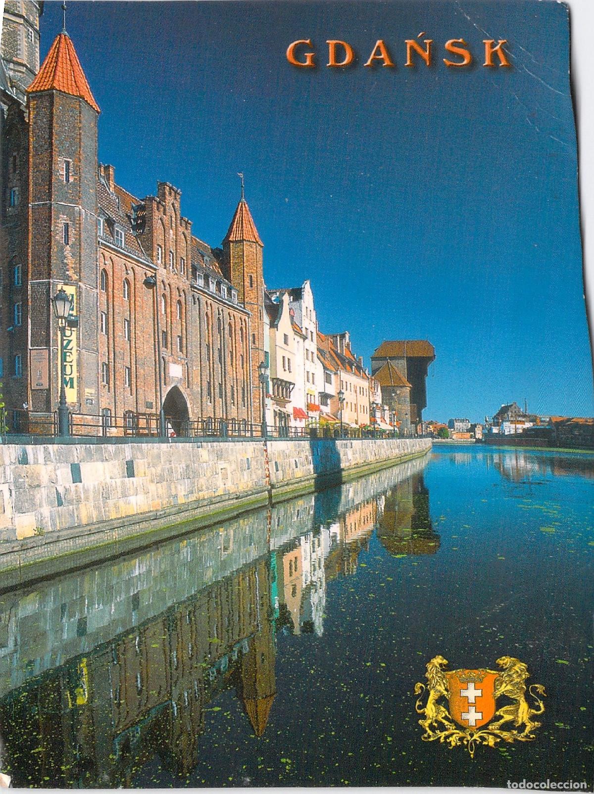 Postales: Postal de Gdańsk Długie Pobrzeże y el R&iacute;o Motława Polonia