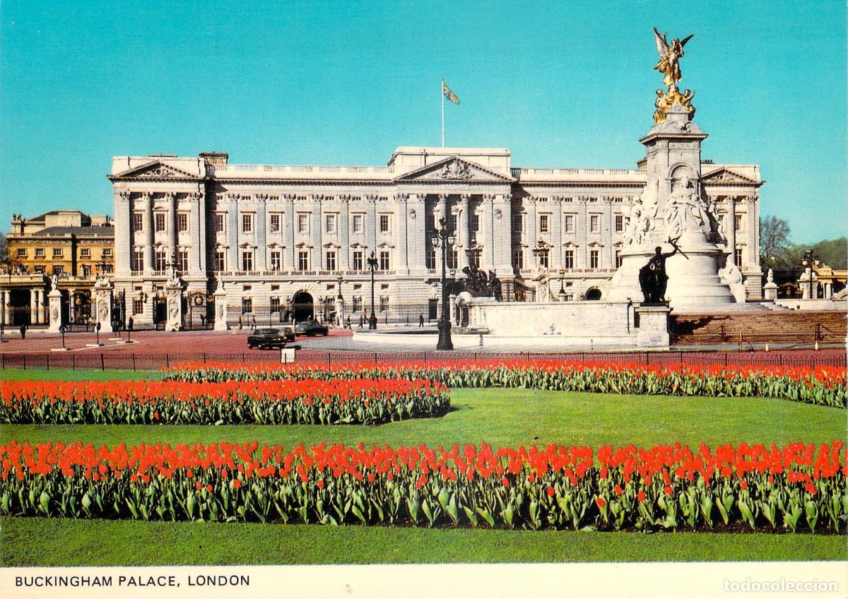 Postales: Postal del Palacio de Buckingham y Victoria Memorial en Londres