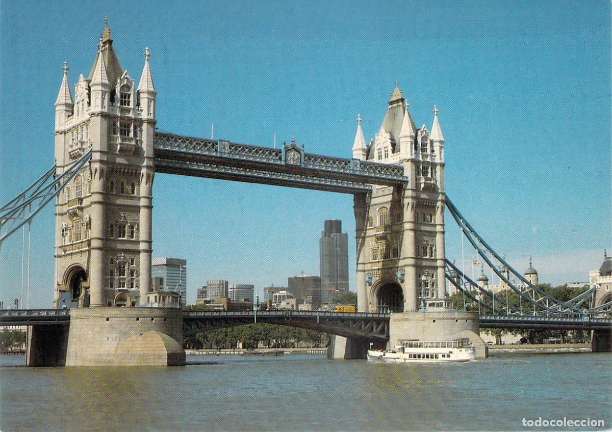 Postales: Postal de Londres con Vista del Famoso Puente de la Torre