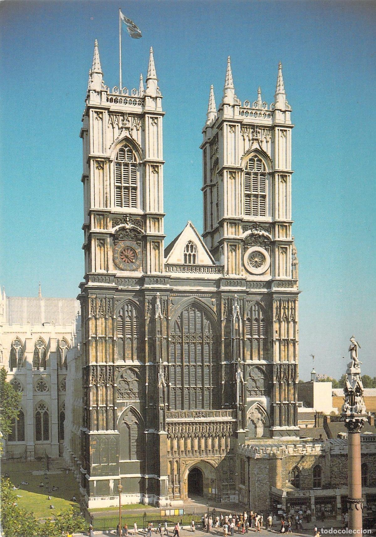 Postales: Postal de la Abad&iacute;a de Westminster en Londres