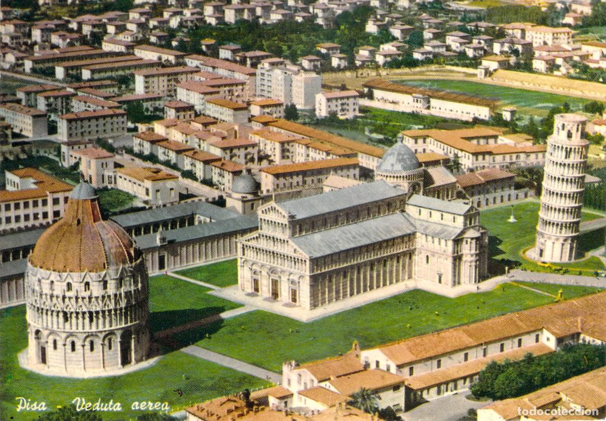 Postales: Postal de Pisa Vista A&eacute;rea de la Piazza dei Miracoli