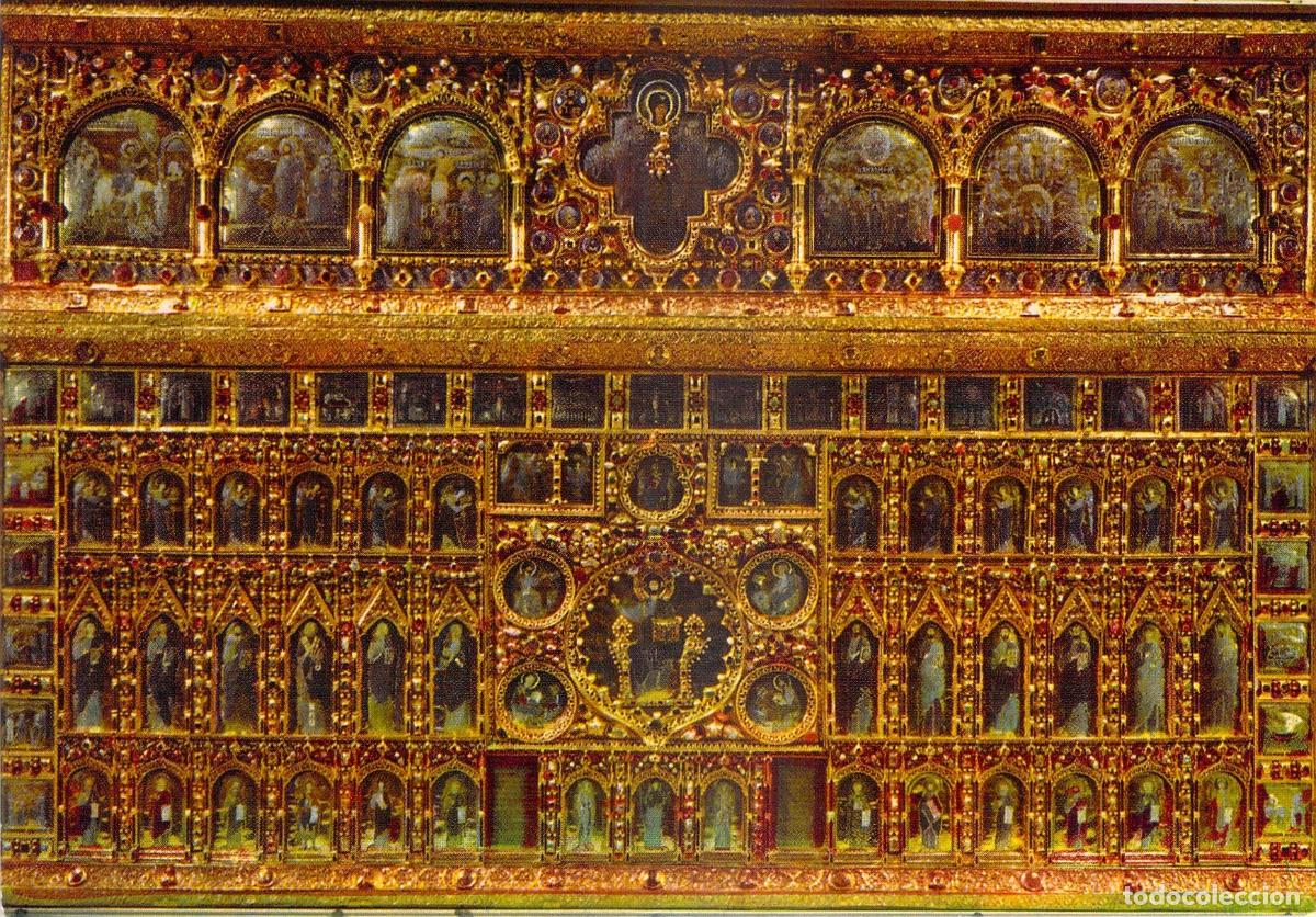 Postales: Postal de la Pala d'Oro en la Bas&iacute;lica de San Marcos, Venecia