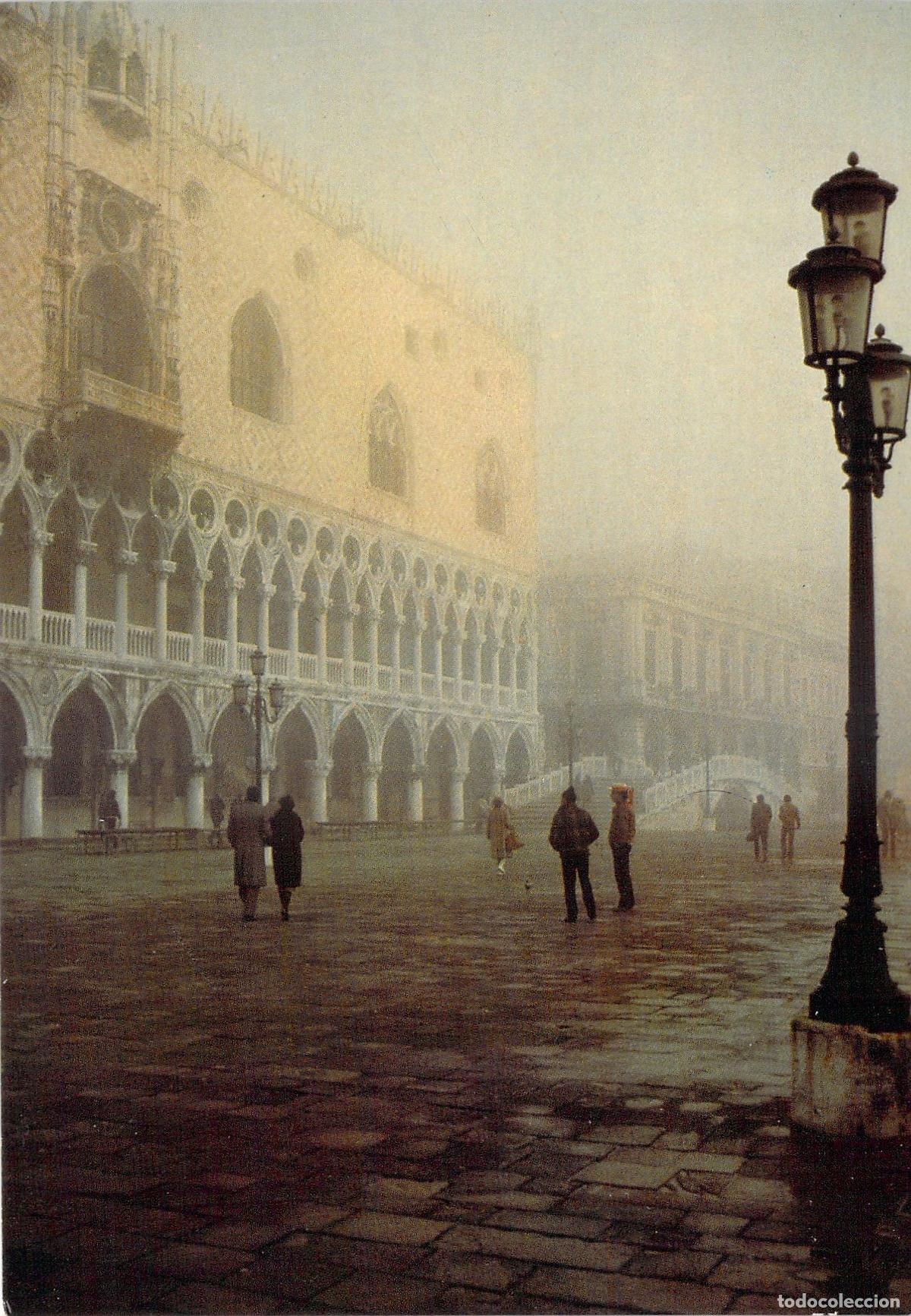 Postales: Postal de Venecia Palacio Ducal en la Niebla Italia