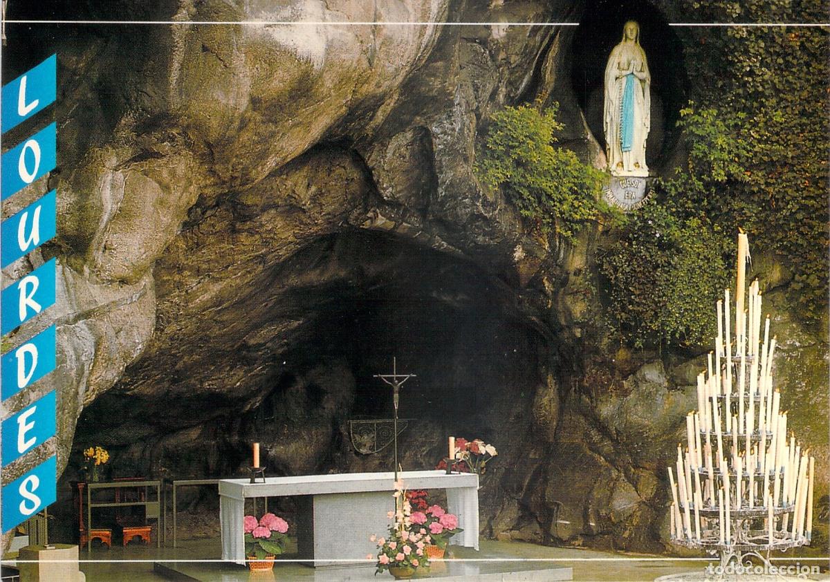 Postales: Tarjeta Postal de la Gruta Milagrosa en Lourdes, Francia