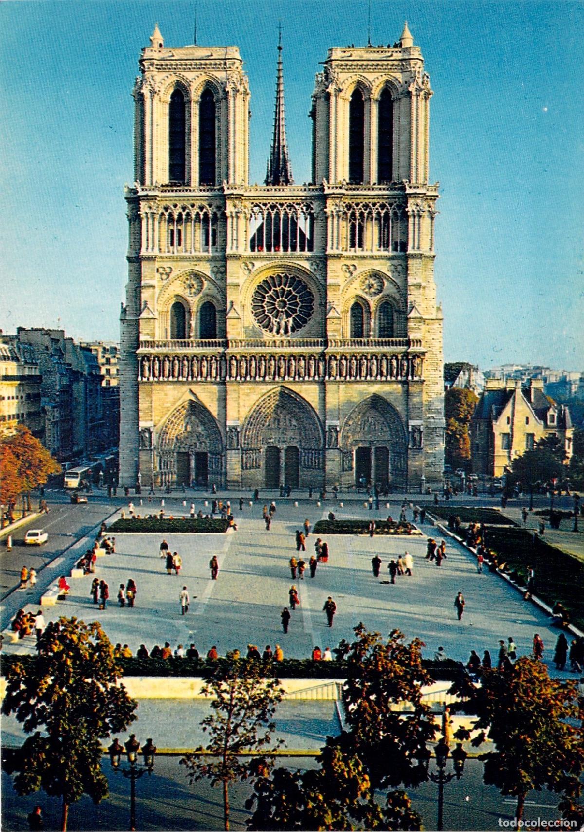 Postales: Postal de la Catedral de Notre-Dame de Par&iacute;s - Fachada Principal