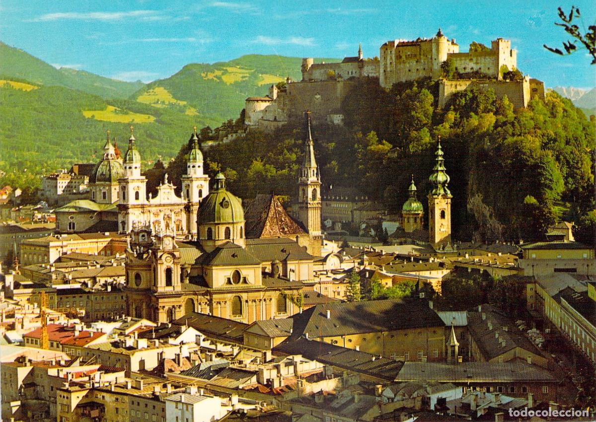 Postales: Postal de Salzburgo Vista de la Fortaleza y la Catedral