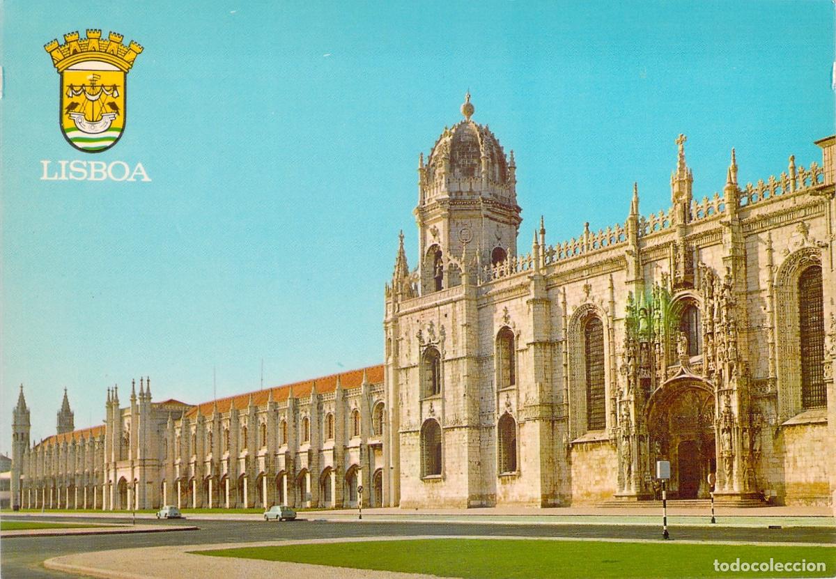 Postales: Postal del Monasterio de los Jer&oacute;nimos en Lisboa Portugal
