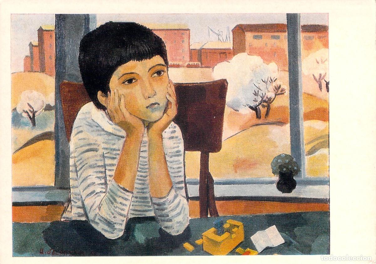 Postales: Postal Art&iacute;stica Pintura Futuro Constructor Ashot Melkonyan