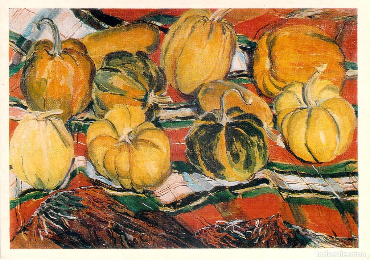 Postales: Postal con Pintura de Bodeg&oacute;n de Calabazas de Mariam Aslamazian